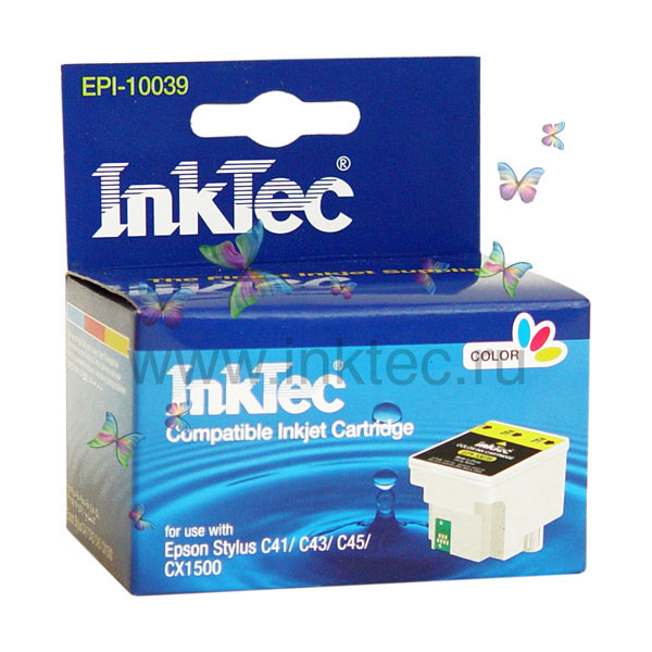 EPI-10039 Картридж "InkTec" Epson T039 / Epson Stylus C41/43 C/M/Y