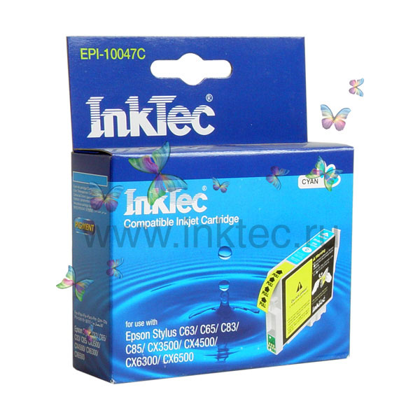 EPI-10047C Картридж "InkTec" Epson T0472 / Epson Stylus C63/C65/C83/C85, CX6300/CX6500, Pigment