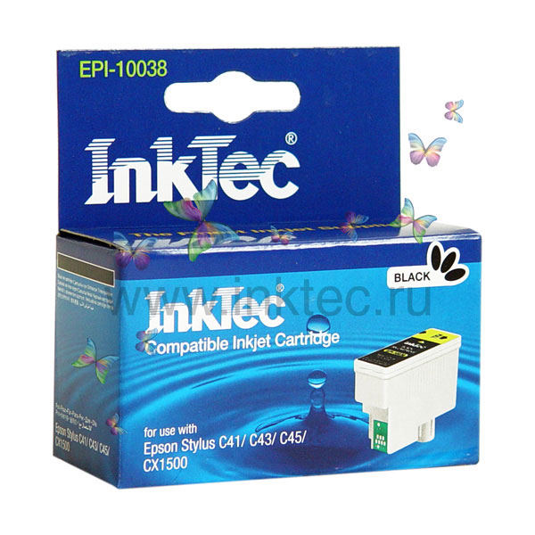 EPI-10038 Картридж "InkTec" Epson T038/ Epson Stylus C41/43 Black