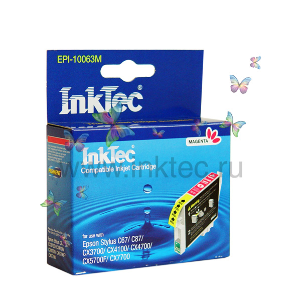 EPI-10063М Картридж "InkTec" Epson T0633 / Epson Stylus  C67/C87/CX3700/CX4702