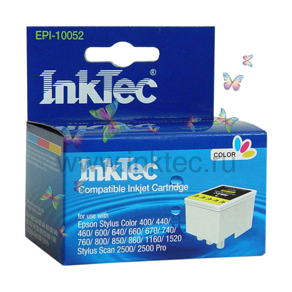 EPI-10052 Картридж "InkTec" Color Cartridge for Epson S020089, S020191, T052, S191089